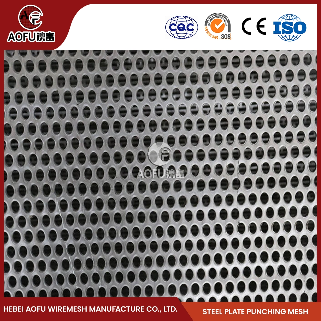 Aofu Wiremesh Customized Perforated Metal Sheet Manufacturing SS304 Decorative Stainless Steel Perforated Metal Sheet Mesh China Laser-Cut Perforated Metal